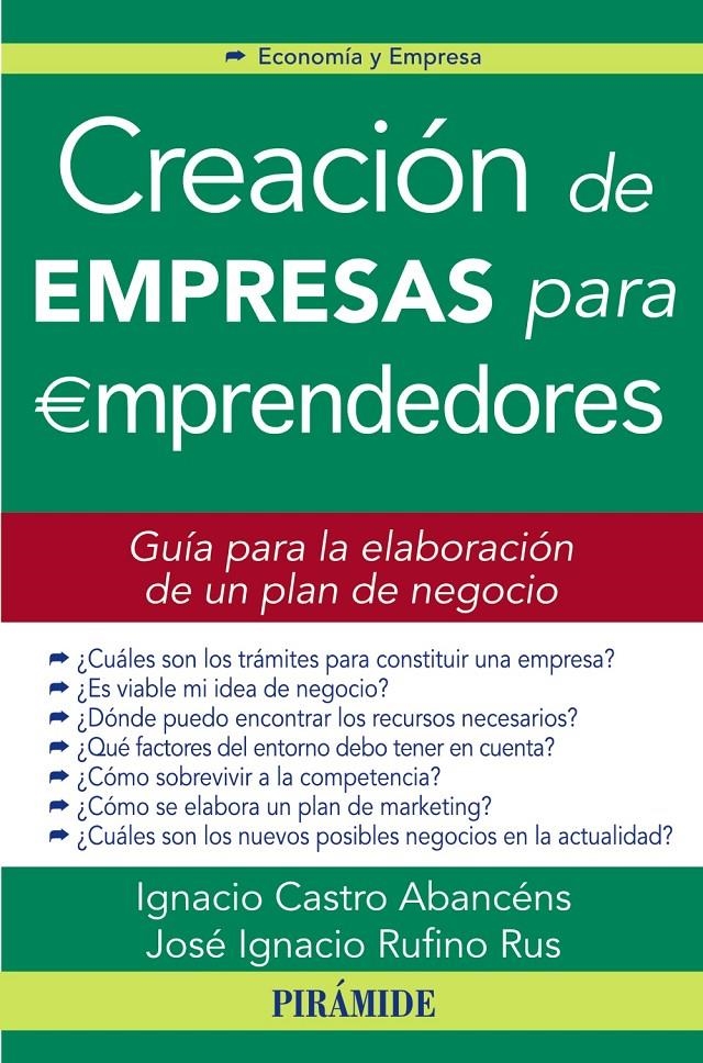 CREACION DE EMPRESAS PARA EMPRENDEDORES | 9788436824216 | CASTRO, IGNACIO | Llibreria Drac - Llibreria d'Olot | Comprar llibres en català i castellà online