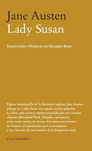 LADY SUSAN | 9788483930687 | AUSTEN, JANE | Llibreria Drac - Llibreria d'Olot | Comprar llibres en català i castellà online