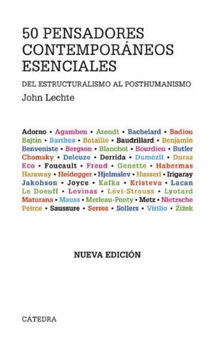 CINCUENTA PENSADORES CONTEMPORANEOS ESENCIALES | 9788437626970 | LECHTE, JOHN | Llibreria Drac - Llibreria d'Olot | Comprar llibres en català i castellà online