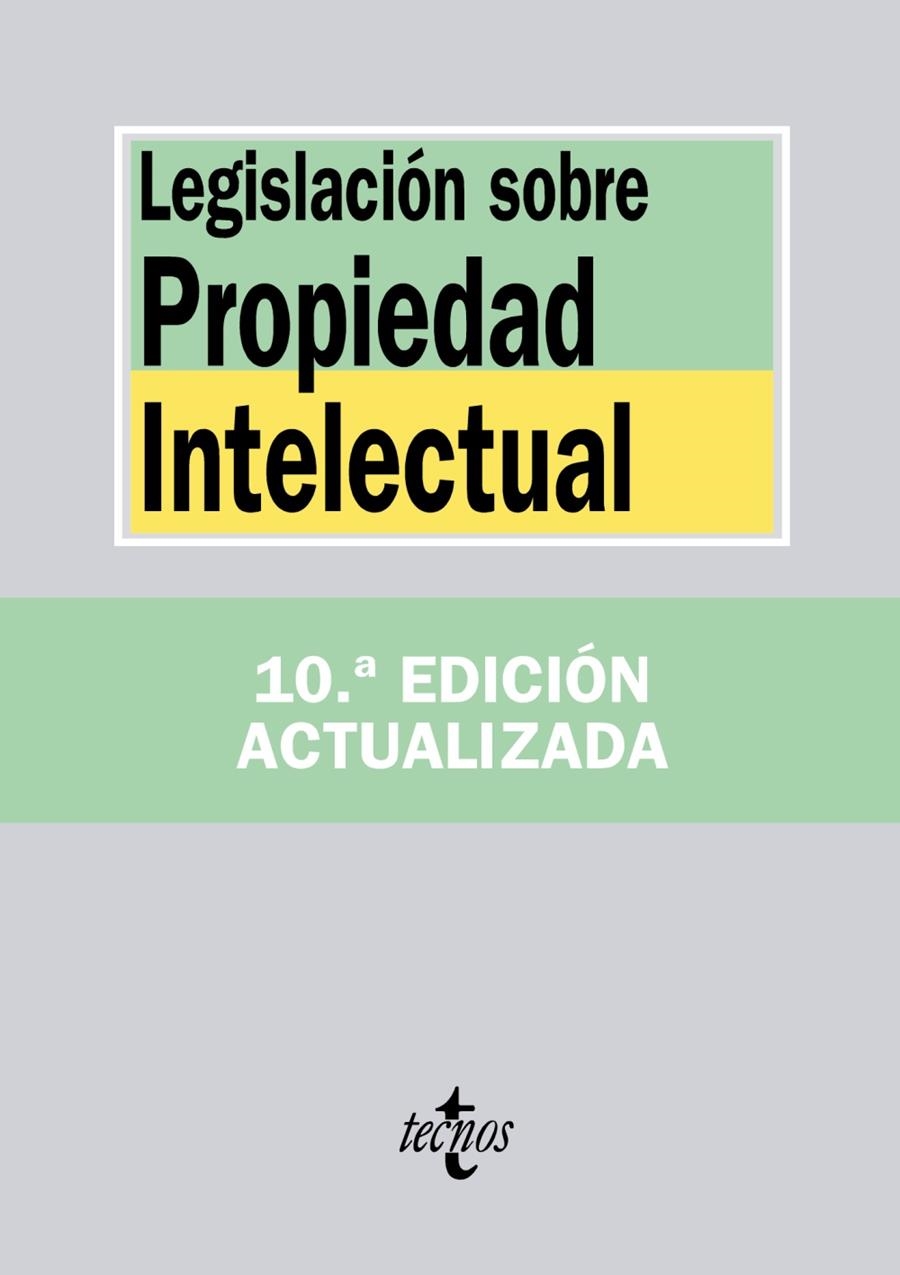 LEGISLACION SOBRE PROPIEDAD INTELECTUAL | 9788430957729 | EDITORIAL TECNOS | Llibreria Drac - Llibreria d'Olot | Comprar llibres en català i castellà online