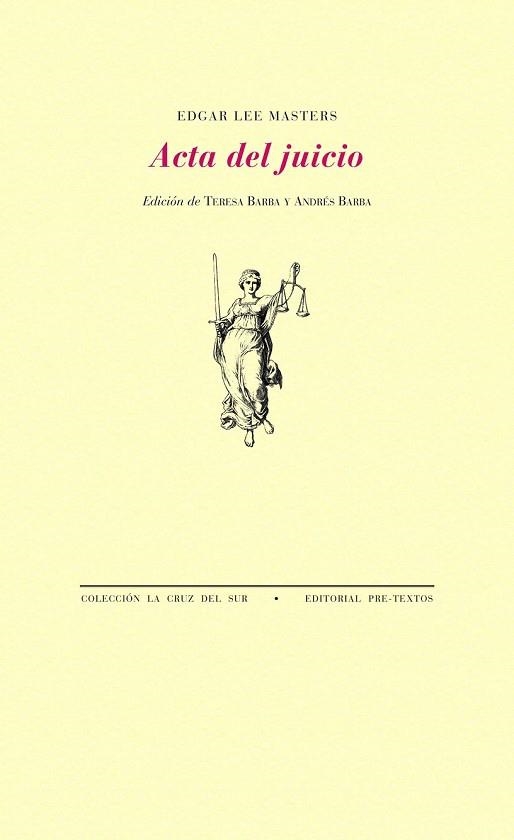 ACTA DEL JUICIO | 9788492913756 | LEE MASTERS, EDGAR | Llibreria Drac - Llibreria d'Olot | Comprar llibres en català i castellà online