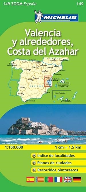 VALENCIA Y ALREDEDORES COSTA DEL AZAHAR MAPA ZOOM Nº149 | 9782067140684 | VV.AA. | Llibreria Drac - Llibreria d'Olot | Comprar llibres en català i castellà online