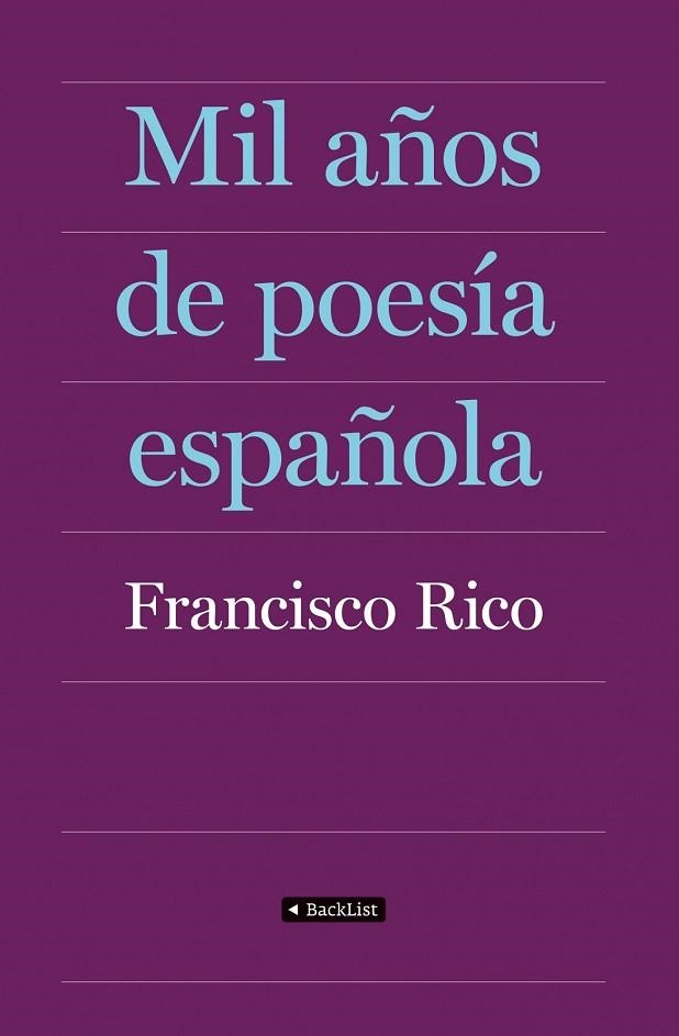 MIL AÑOS DE POESIA ESPAÑOLA | 9788408087403 | RICO, FRANCISCO | Llibreria Drac - Llibreria d'Olot | Comprar llibres en català i castellà online