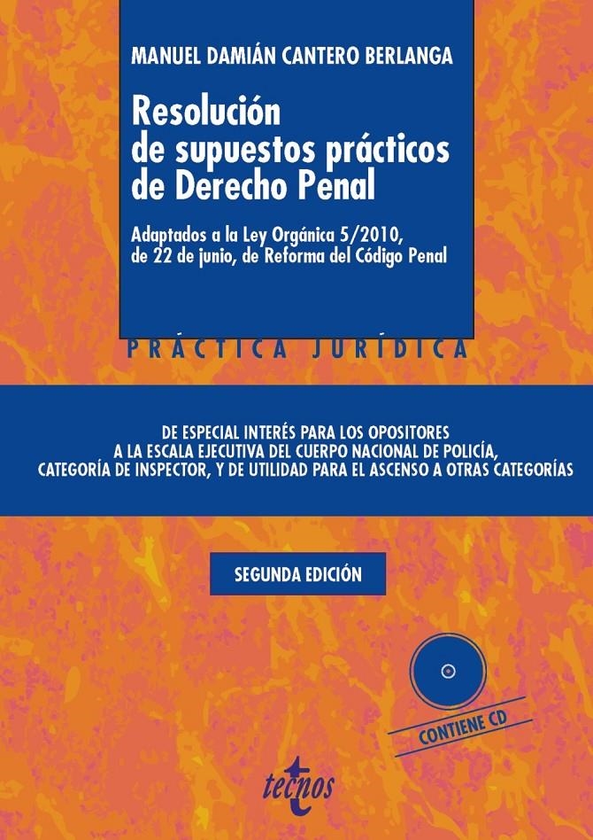 RESOLUCIÓN DE SUPUESTOS PRÁCTICOS DE DERECHO PENAL | 9788430960859 | CANTERO, MANUEL DAMIÁN | Llibreria Drac - Librería de Olot | Comprar libros en catalán y castellano online