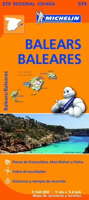 BALEARS  BALEARES (MAPA REGIONAL 579) | 9782067184503 | AA.DD. | Llibreria Drac - Llibreria d'Olot | Comprar llibres en català i castellà online