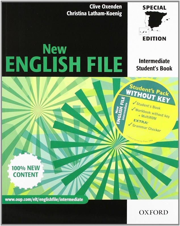 NEW ENGLISH FILE INTERMEDIATE PACK STUDENT'S BOOK WORKBOOK K | 9780194519489 | VARIOS AUTORES | Llibreria Drac - Llibreria d'Olot | Comprar llibres en català i castellà online