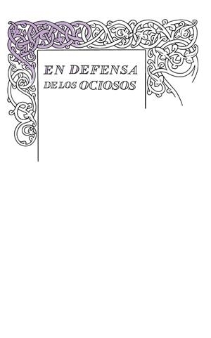 EN DEFENSA DE LOS OCIOSOS | 9788430616541 | STEVENSON, ROBERT LOUIS | Llibreria Drac - Llibreria d'Olot | Comprar llibres en català i castellà online