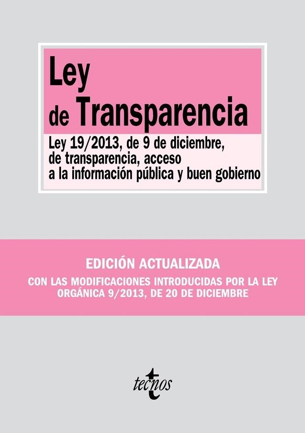 LEY DE TRANSPARENCIA | 9788430962334 | AAVV | Llibreria Drac - Llibreria d'Olot | Comprar llibres en català i castellà online