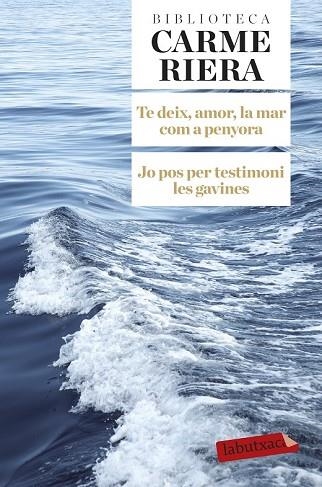 TE DEIX AMOR LA MAR COM A PENYORA. JO POS PER TESTIMONI LES GAVINES | 9788499308784 | RIERA, CARME | Llibreria Drac - Llibreria d'Olot | Comprar llibres en català i castellà online