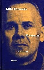 PROSA II. VOLUMEN III (LUIS CERNUDA) | 9788478442201 | CERNUDA,LUIS | Llibreria Drac - Llibreria d'Olot | Comprar llibres en català i castellà online