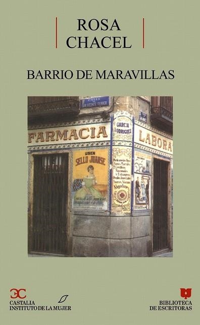 BARRIO DE MARAVILLAS           (DIP) | 9788470396670 | CHACEL, ROSA | Llibreria Drac - Llibreria d'Olot | Comprar llibres en català i castellà online