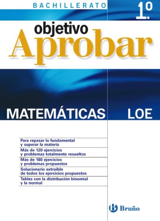 OBJETIVO APROBAR MATEMATICAS 1 BACHILLERATO | 9788421660157 | VV.AA. | Llibreria Drac - Llibreria d'Olot | Comprar llibres en català i castellà online