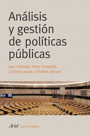 ANALISIS Y GESTION DE POLITICAS PUBLICAS | 9788434418288 | SUBIRATS, JOAN | Llibreria Drac - Librería de Olot | Comprar libros en catalán y castellano online