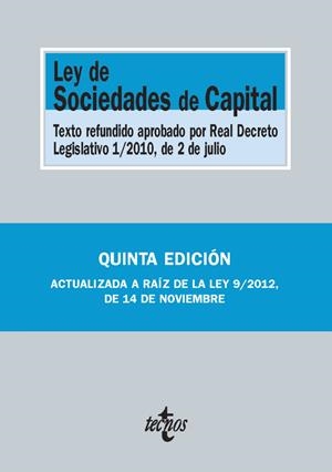 LEY DE SOCIEDADES DE CAPITAL (QUINTA EDICION) | 9788430958214 | VV.AA. | Llibreria Drac - Llibreria d'Olot | Comprar llibres en català i castellà online