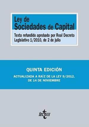 LEY DE SOCIEDADES DE CAPITAL (QUINTA EDICION) | 9788430958214 | VV.AA. | Llibreria Drac - Llibreria d'Olot | Comprar llibres en català i castellà online