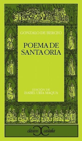 POEMA DE SANTA ORIA | 9788470393792 | BERCEO, GONZALO DE | Llibreria Drac - Llibreria d'Olot | Comprar llibres en català i castellà online