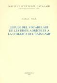 ESTUDI DEL VOCABULARI DE LES EINES AGRICOLES A LA COMARCA DE | 9788472831841 | VILA, NURIA | Llibreria Drac - Llibreria d'Olot | Comprar llibres en català i castellà online