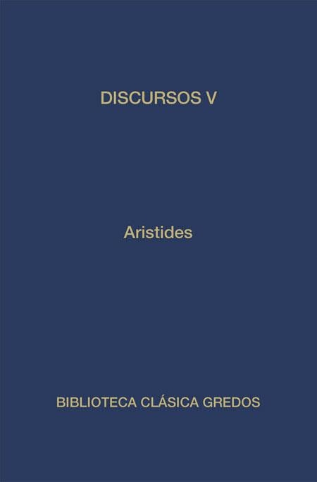 DISCURSOS V | 9788424919948 | ELIO ARISTIDES | Llibreria Drac - Llibreria d'Olot | Comprar llibres en català i castellà online