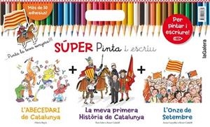 SÚPER PINTA I ESCRIU CATALUNYA | 9788424653385 | CANYELLES, ANNA; SOLER, TONI; BAYÉS, PILARÍN | Llibreria Drac - Llibreria d'Olot | Comprar llibres en català i castellà online