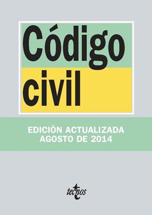 CÓDIGO CIVIL (EDICIÓN 1 DE AGOSTO 2014) | 9788430962341 | VV.AA. | Llibreria Drac - Llibreria d'Olot | Comprar llibres en català i castellà online