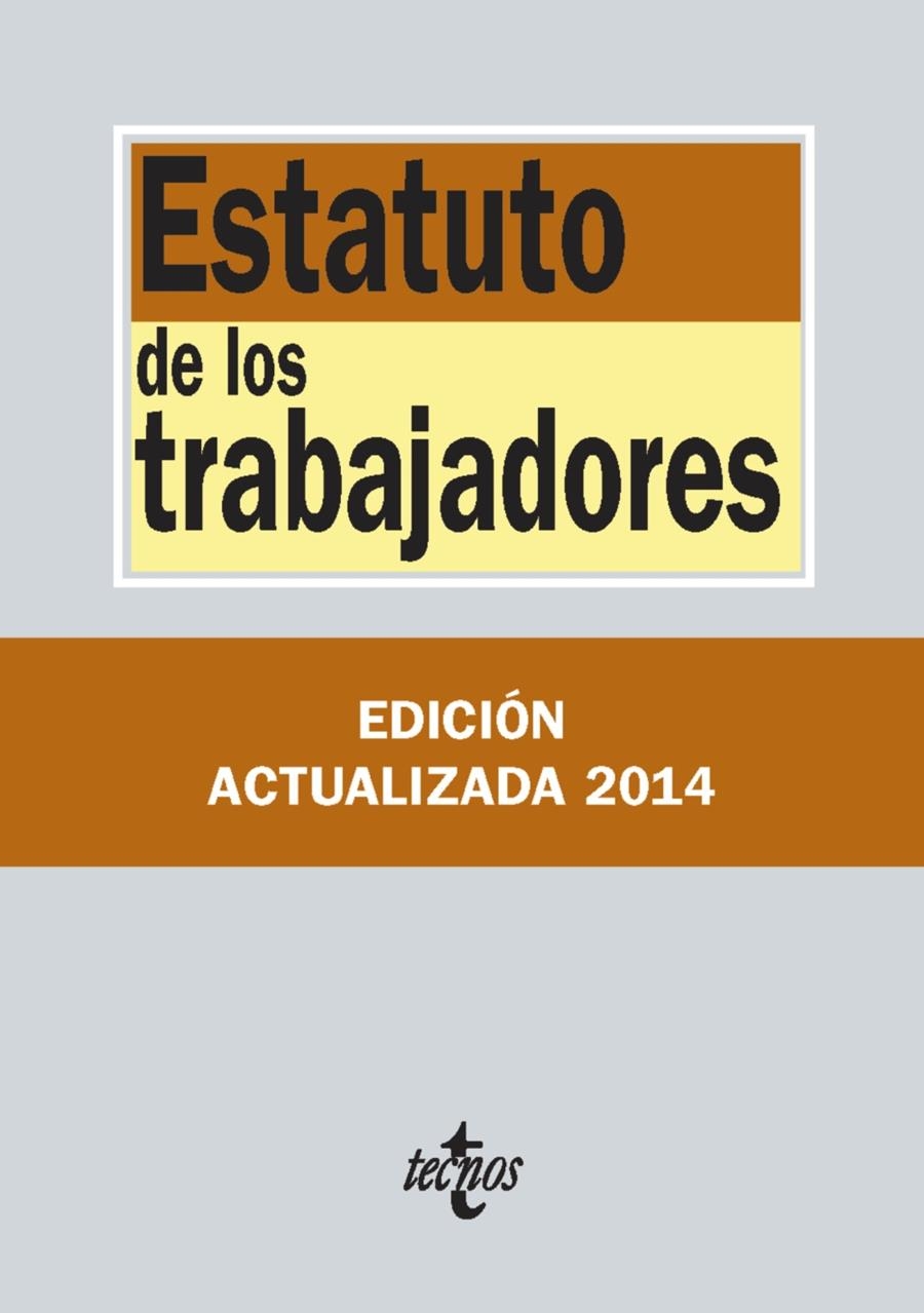 ESTATUTO DE LOS TRABAJADORES (EDICIÓN 1 AGOSTO 2014) | 9788430962433 | VV.AA. | Llibreria Drac - Llibreria d'Olot | Comprar llibres en català i castellà online