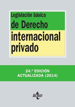 LEGISLACIÓN BÁSICA DE DERECHO INTERNACIONAL PRIVADO (EDICIÓN 2014) | 9788430962457 | VV.AA. | Llibreria Drac - Llibreria d'Olot | Comprar llibres en català i castellà online