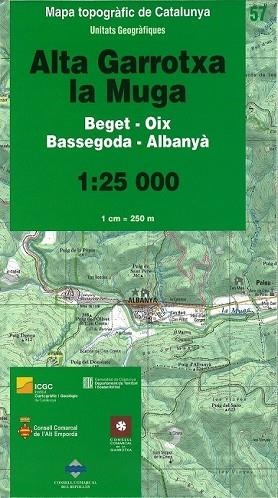 MAPA ALTA GARROTXA - LA MUGA 1:25000 | 9788439391647 | AA.DD. | Llibreria Drac - Llibreria d'Olot | Comprar llibres en català i castellà online