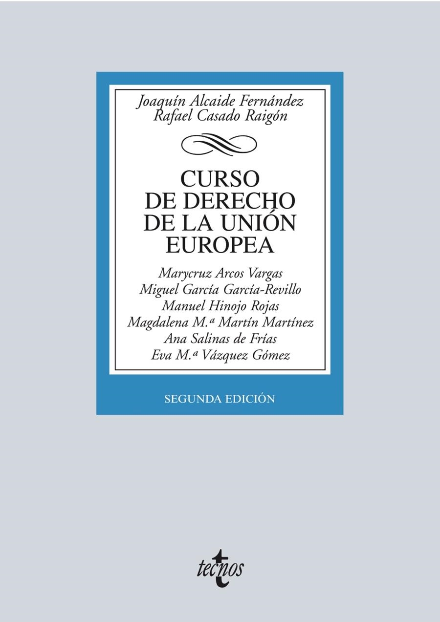 CURSO DE DERECHO DE LA UNIÓN EUROPEA | 9788430962907 | AAVV | Llibreria Drac - Llibreria d'Olot | Comprar llibres en català i castellà online