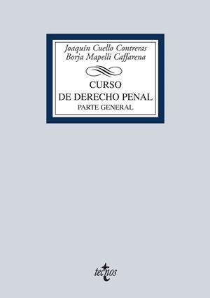 CURSO DE DERECHO PENAL | 9788430962891 | CUELLO, JOAQUÍN ; MAPELLI, BORJA | Llibreria Drac - Llibreria d'Olot | Comprar llibres en català i castellà online