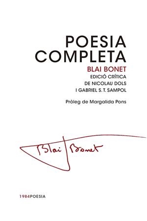 POESIA COMPLETA | 9788415835462 | BONET, BLAI | Llibreria Drac - Llibreria d'Olot | Comprar llibres en català i castellà online