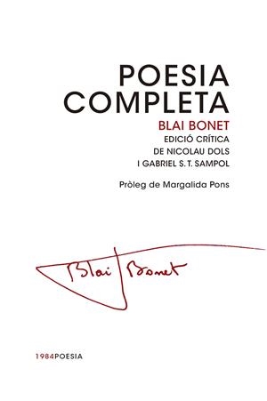 POESIA COMPLETA | 9788415835462 | BONET, BLAI | Llibreria Drac - Llibreria d'Olot | Comprar llibres en català i castellà online