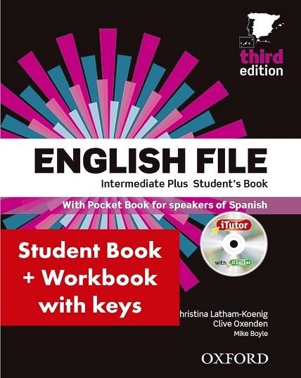 ENGLISH FILE INTERMEDIATE PLUS SB+WB W/K 3ED | 9780194558235 | VV.AA. | Llibreria Drac - Llibreria d'Olot | Comprar llibres en català i castellà online