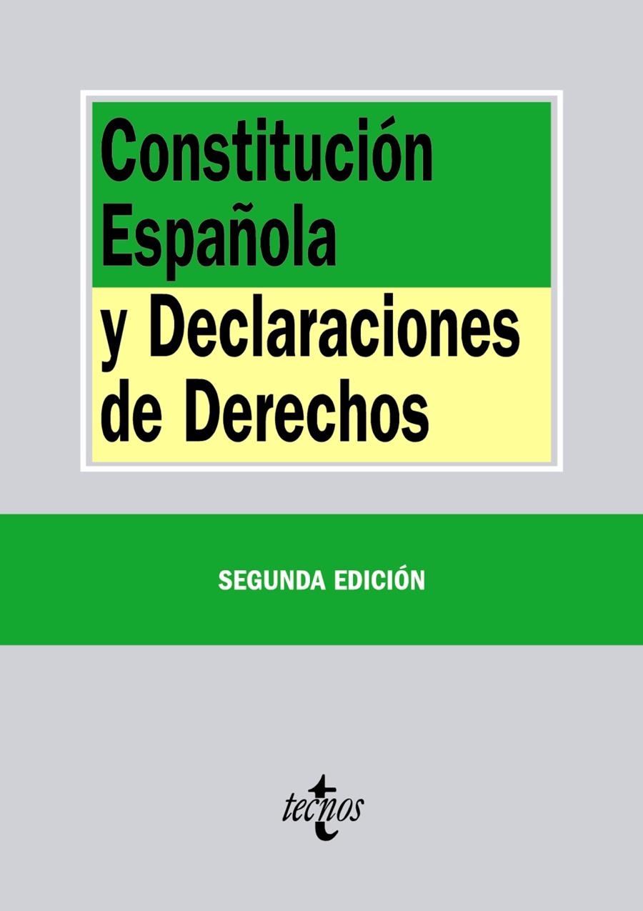 CONSTITUCIÓN ESPAÑOLA Y DECLARACIONES DE DERECHOS | 9788430963454 | AAVV | Llibreria Drac - Llibreria d'Olot | Comprar llibres en català i castellà online