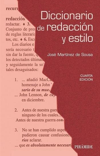 DICCIONARIO DE REDACCIÓN Y ESTILO | 9788436833027 | MARTÍNEZ, JOSÉ | Llibreria Drac - Llibreria d'Olot | Comprar llibres en català i castellà online