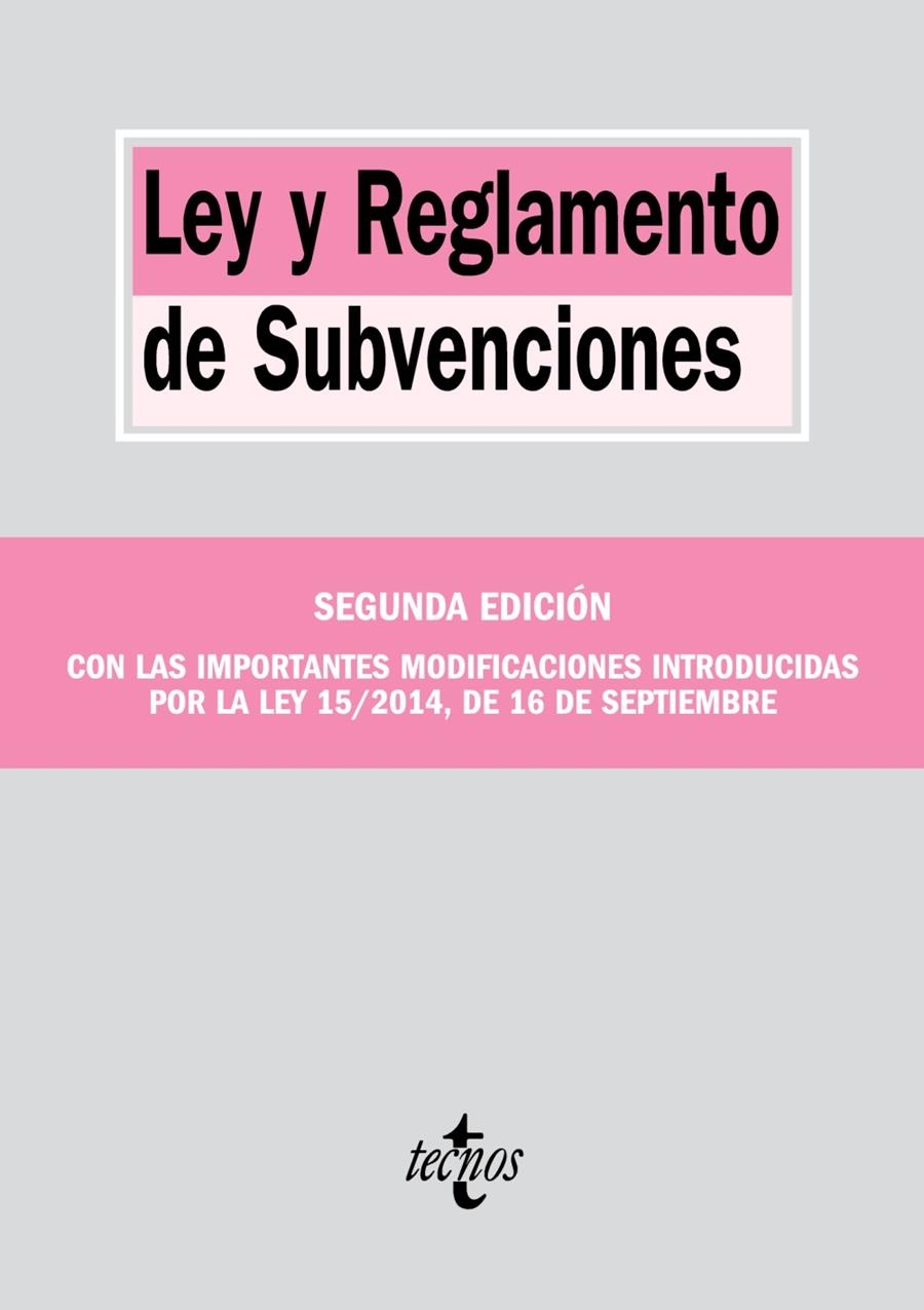 LEY Y REGLAMENTO DE SUBVENCIONES (SEGUNDA EDICIÓN= | 9788430964932 | AAVV | Llibreria Drac - Llibreria d'Olot | Comprar llibres en català i castellà online