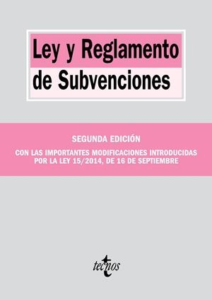 LEY Y REGLAMENTO DE SUBVENCIONES (SEGUNDA EDICIÓN= | 9788430964932 | AAVV | Llibreria Drac - Llibreria d'Olot | Comprar llibres en català i castellà online