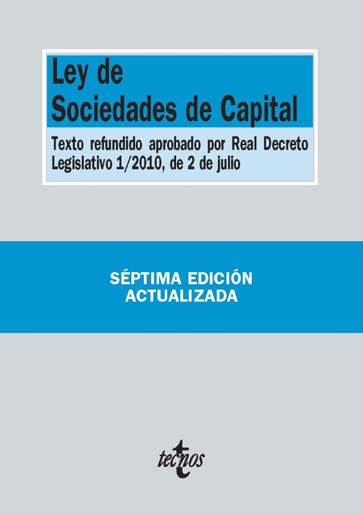 LEY DE SOCIEDADES DE CAPITAL (7º EDICION) | 9788430965229 | VV.AA. | Llibreria Drac - Llibreria d'Olot | Comprar llibres en català i castellà online