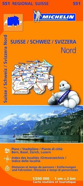 SUISSE NORD/ SCHWEIZ NORD/ SVIZZERA NORD ( MAPA REGIONAL 551) | 9782067183711 | AA.DD. | Llibreria Drac - Llibreria d'Olot | Comprar llibres en català i castellà online