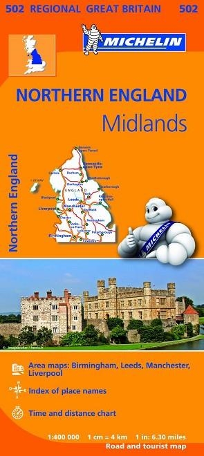 NORTHERN ENGLAND, MIDLANDS (MAPA REGIONAL 502) | 9782067183254 | AA.DD. | Llibreria Drac - Llibreria d'Olot | Comprar llibres en català i castellà online