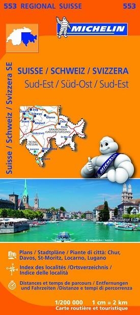 SUISSE SUD-EST/ SCHWEIZ SÜD-OST/ SVIZZERA SUD-EST (MAPA REGIONAL 553) | 9782067183773 | AA.DD. | Llibreria Drac - Llibreria d'Olot | Comprar llibres en català i castellà online