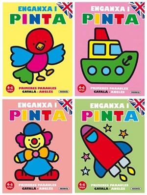 ENGANXA I PINTA PRIMERES PARAULES CATALÀ - ANGLÈS (4 TÍTOLS) | 9788467705805 | BUSQUETS, CARMEN | Llibreria Drac - Llibreria d'Olot | Comprar llibres en català i castellà online