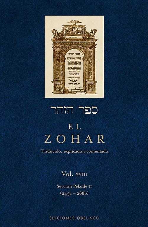 ZOHAR, EL (VOL. 18) | 9788415968368 | BAR IOJAI, RABI SHIMON | Llibreria Drac - Llibreria d'Olot | Comprar llibres en català i castellà online