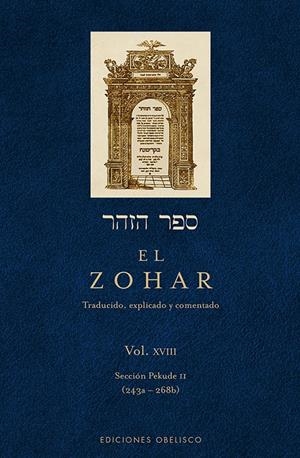 ZOHAR, EL (VOL. 18) | 9788415968368 | BAR IOJAI, RABI SHIMON | Llibreria Drac - Llibreria d'Olot | Comprar llibres en català i castellà online