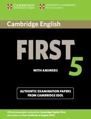 CAMBRIDGE ENGLISH FIRST 5 STUDENT'S BOOK WITH ANSWERS | 9781107603318 | Llibreria Drac - Llibreria d'Olot | Comprar llibres en català i castellà online