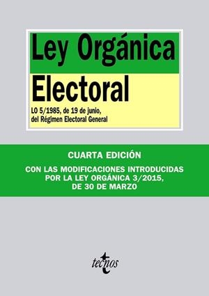 LEY ORGÁNICA ELECTORAL | 9788430965953 | AAVV | Llibreria Drac - Llibreria d'Olot | Comprar llibres en català i castellà online