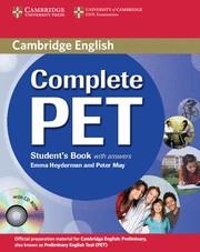 COMPLETE PET STUDENT'S BOOK WITH ANSWERS WITH CD-ROM | 9780521741361 | HEYDERMAN, EMMA/MAY, PETER | Llibreria Drac - Llibreria d'Olot | Comprar llibres en català i castellà online