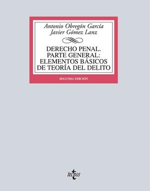 DERECHO PENAL. PARTE GENERAL | 9788430966233 | OBREGÓN, ANTONIO ; GÓMEZ, JAVIER | Llibreria Drac - Llibreria d'Olot | Comprar llibres en català i castellà online