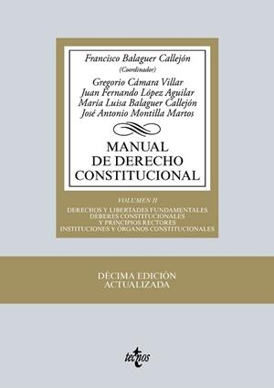 MANUAL DE DERECHO CONSTITUCIONAL (VOL. II) | 9788430966561 | BALAGUER, FRANCISCO ; CÁMARA, GREGORIO ; LÓPEZ, JUAN FERNANDO | Llibreria Drac - Librería de Olot | Comprar libros en catalán y castellano online