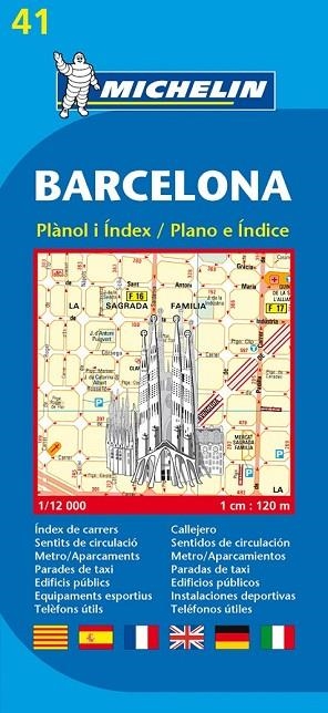 BARCELONA PLANO E INDICE 1:12000 | 9782067127678 | MICHELIN | Llibreria Drac - Llibreria d'Olot | Comprar llibres en català i castellà online