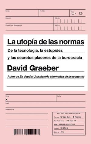 UTOPÍA DE LAS NORMAS, LA | 9788434422797 | GRAEBER, DAVID | Llibreria Drac - Llibreria d'Olot | Comprar llibres en català i castellà online